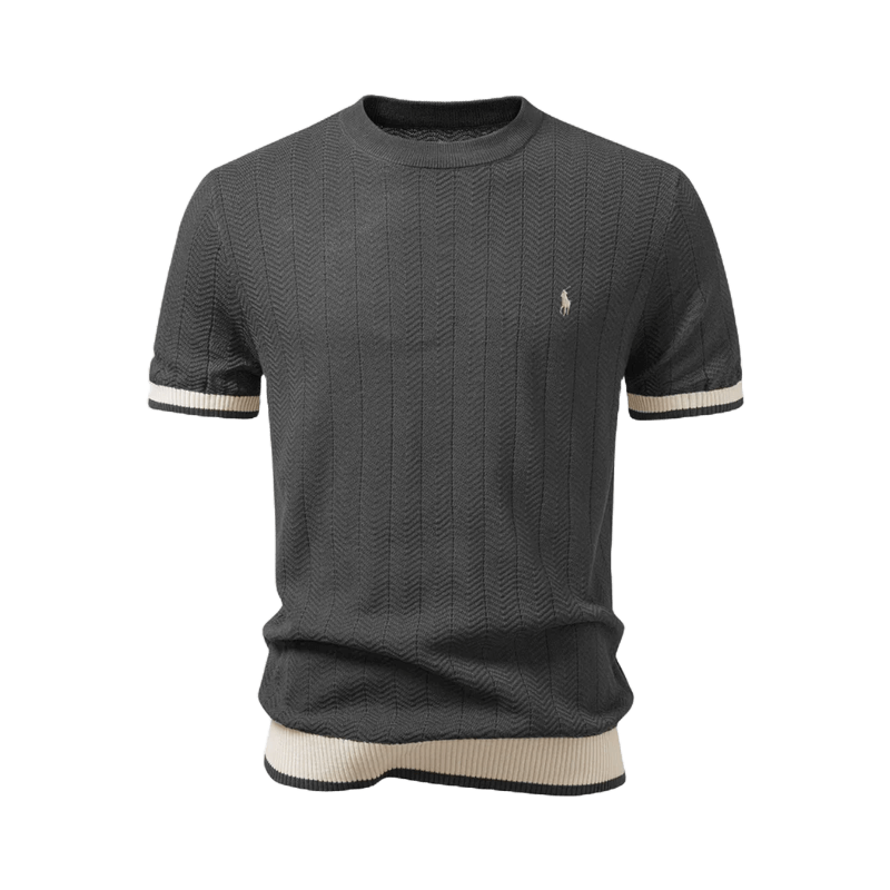 T-shirt Premium au Tissu Texturé – Élégance et Durabilité