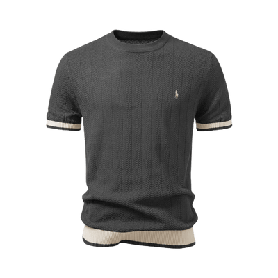 T-shirt Premium au Tissu Texturé – Élégance et Durabilité