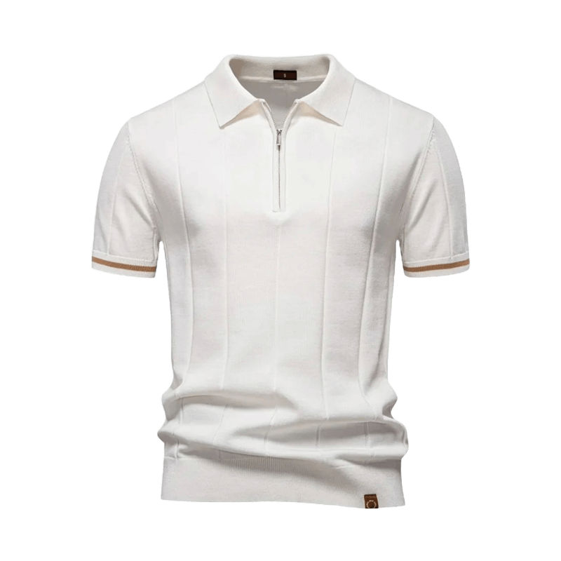Polo Homme à Col Zippé Élégant