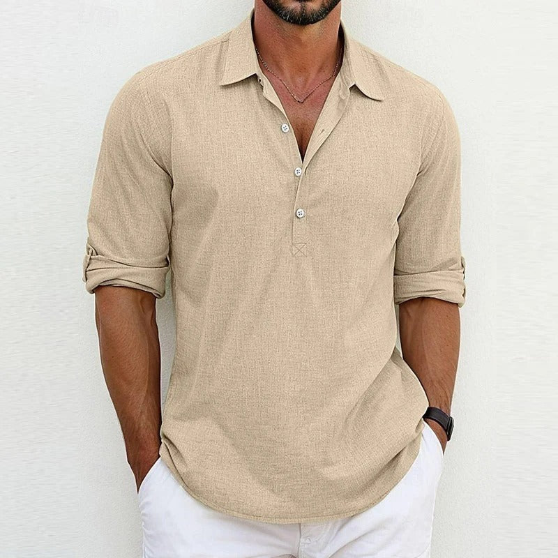 Chemise en lin pour homme – Léger & coupe décontractée