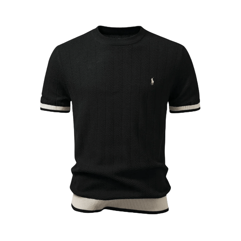 T-shirt Premium au Tissu Texturé – Élégance et Durabilité