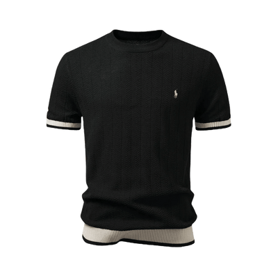 T-shirt Premium au Tissu Texturé – Élégance et Durabilité