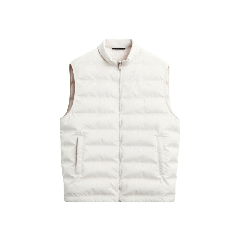 Gilet matelassé homme blanc - léger pour l'hiver