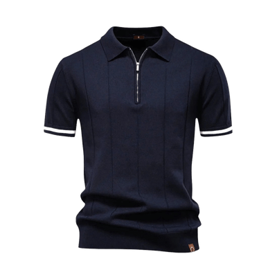 Polo Homme à Col Zippé Élégant