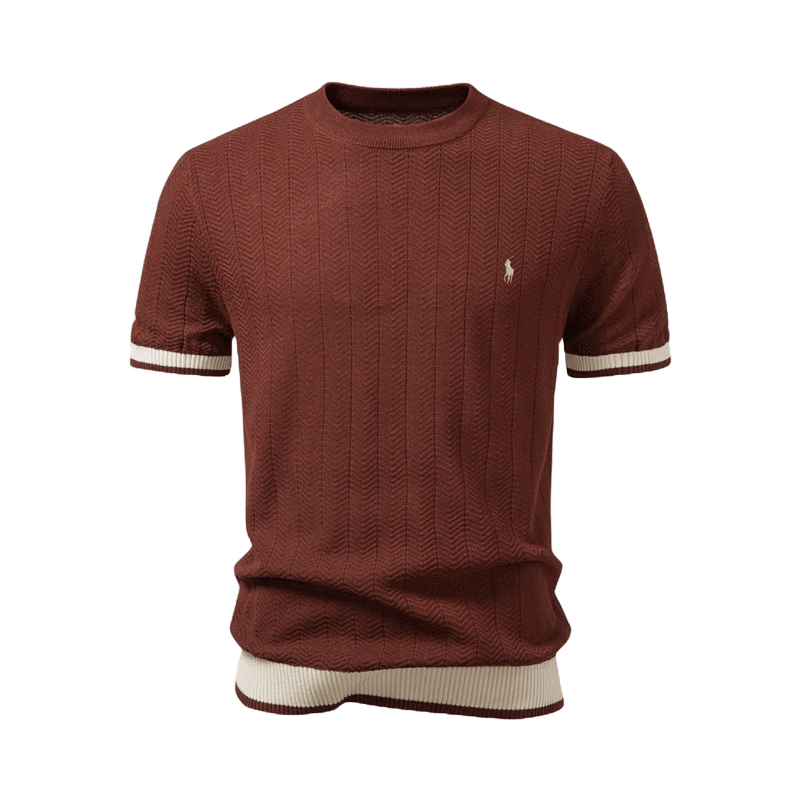 T-shirt Premium au Tissu Texturé – Élégance et Durabilité