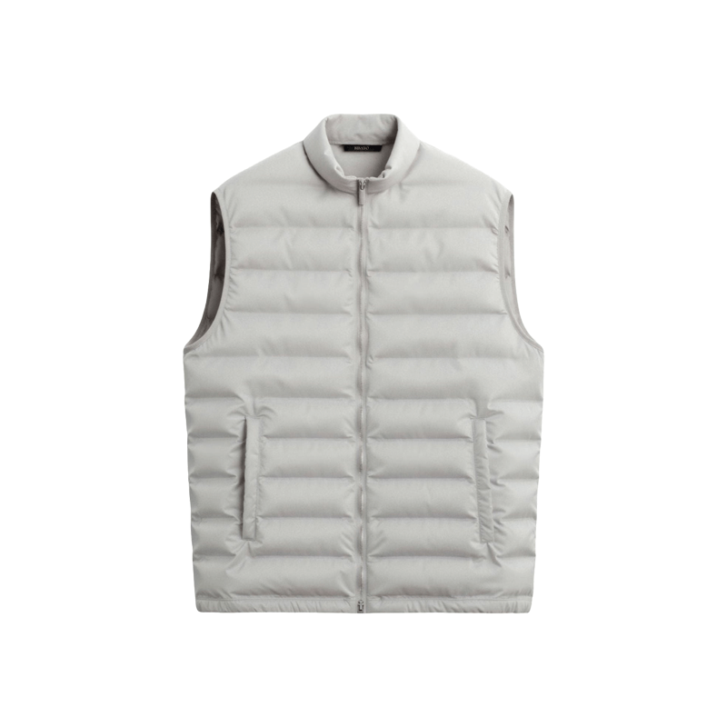 Gilet matelassé homme blanc - léger pour l'hiver