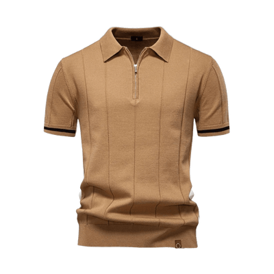 Polo Homme à Col Zippé Élégant