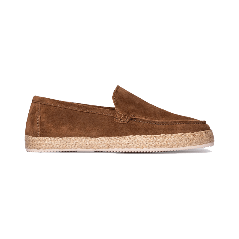 Espadrilles en Daim Bleu Azur