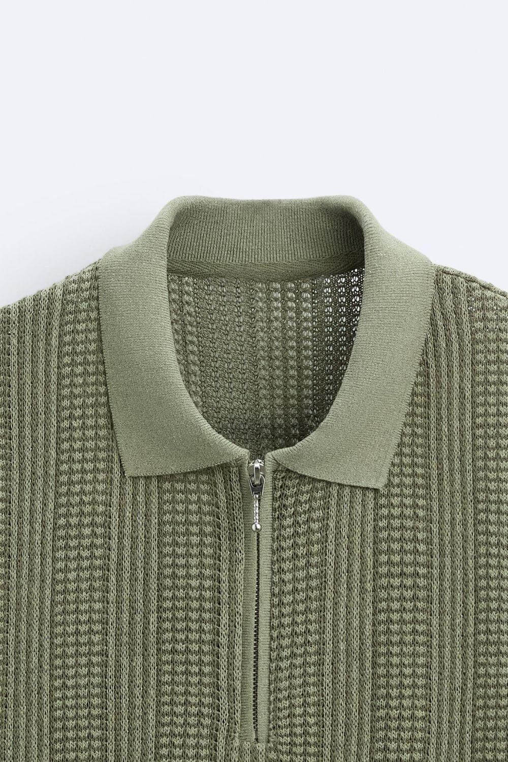 Poloshirt à demi-zipper Old Money - Style structuré & unique