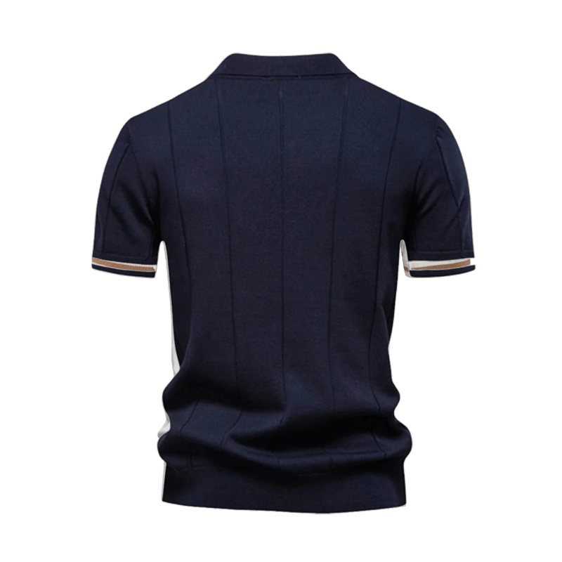 Polo Homme à Col Zippé Élégant