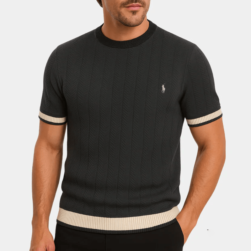 T-shirt Premium au Tissu Texturé – Élégance et Durabilité