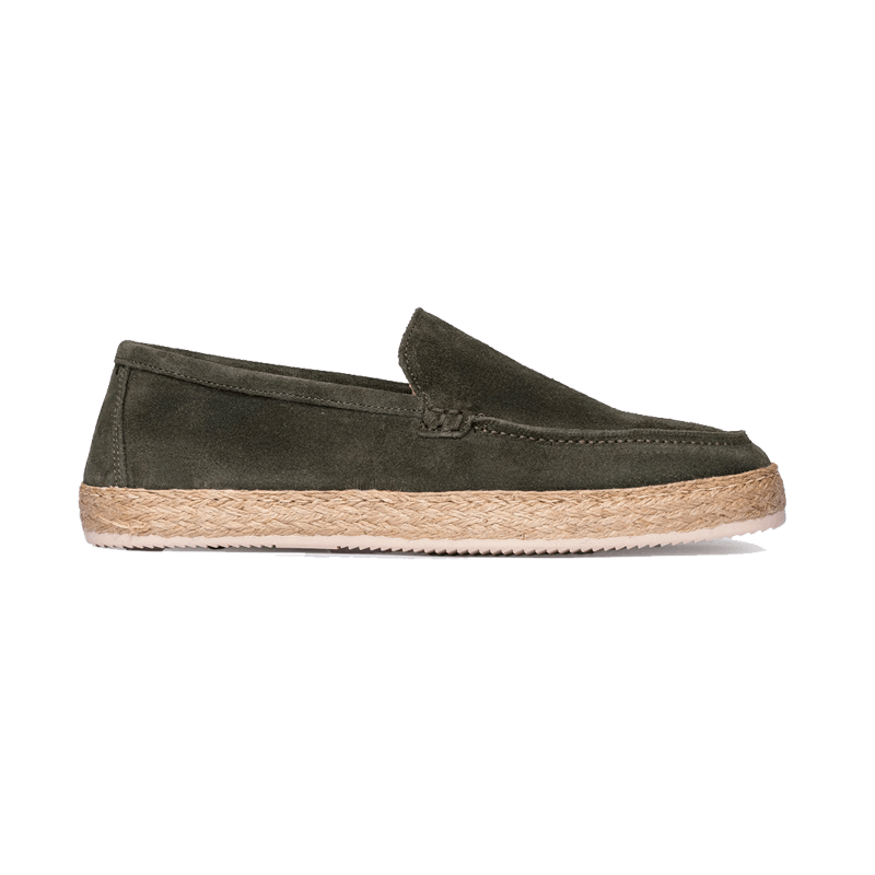 Espadrilles en Daim Bleu Azur