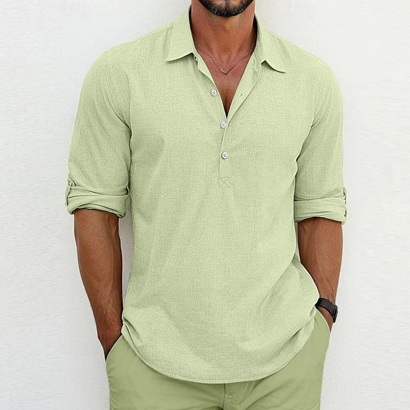Chemise en lin pour homme – Léger & coupe décontractée