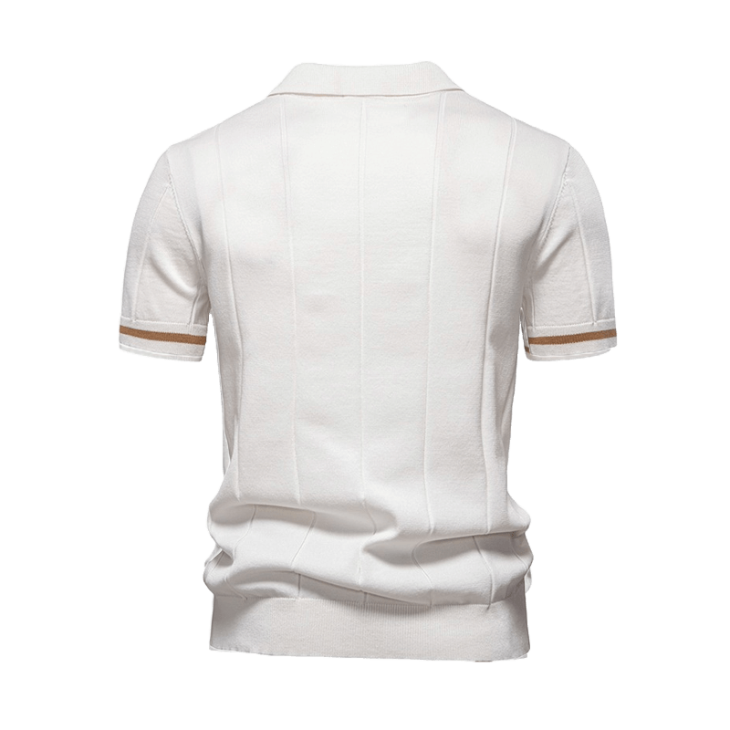 Polo Homme à Col Zippé Élégant