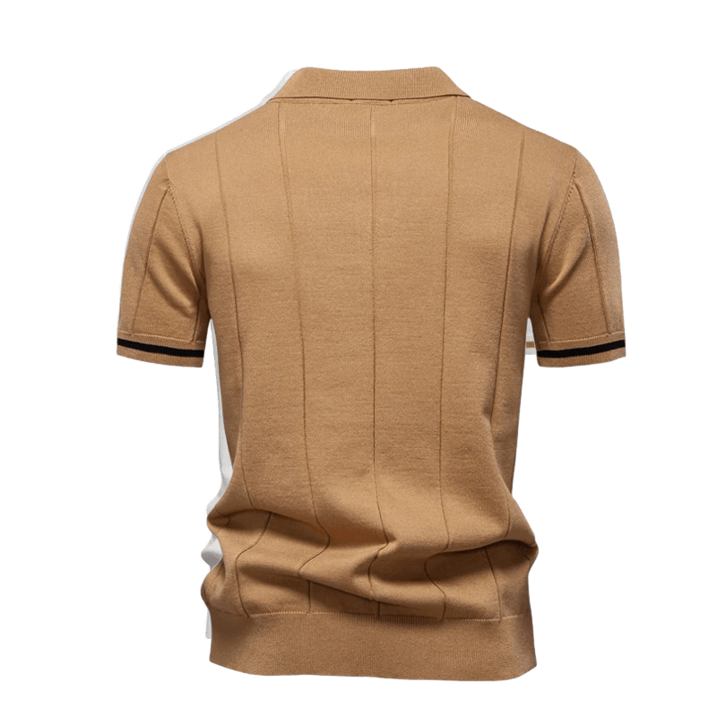 Polo Homme à Col Zippé Élégant