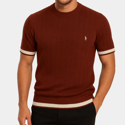 T-shirt Premium au Tissu Texturé – Élégance et Durabilité