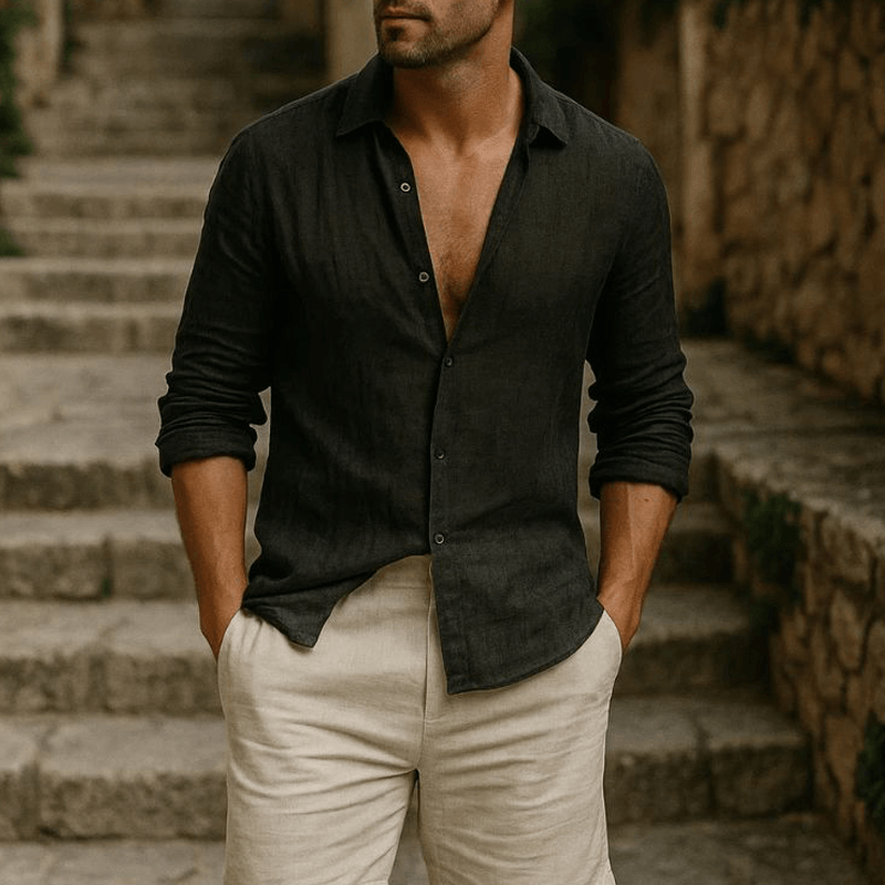 Chemise Élégante en Lin d'Été