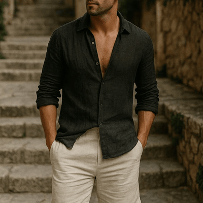 Chemise Élégante en Lin d'Été