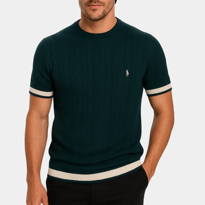 T-shirt Premium au Tissu Texturé – Élégance et Durabilité