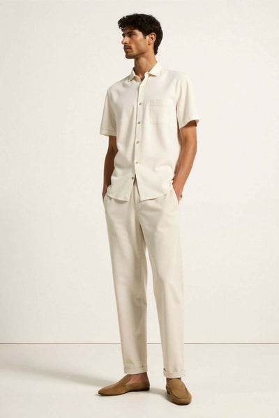 Pantalon Lin Ample : Élégance Intemporelle