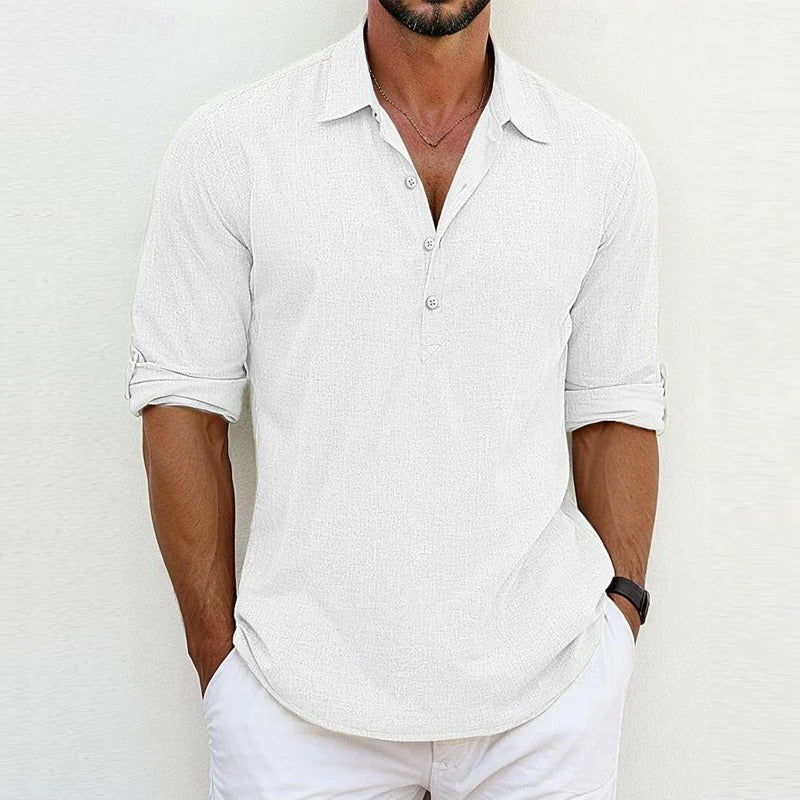 Chemise en lin pour homme – Léger & coupe décontractée