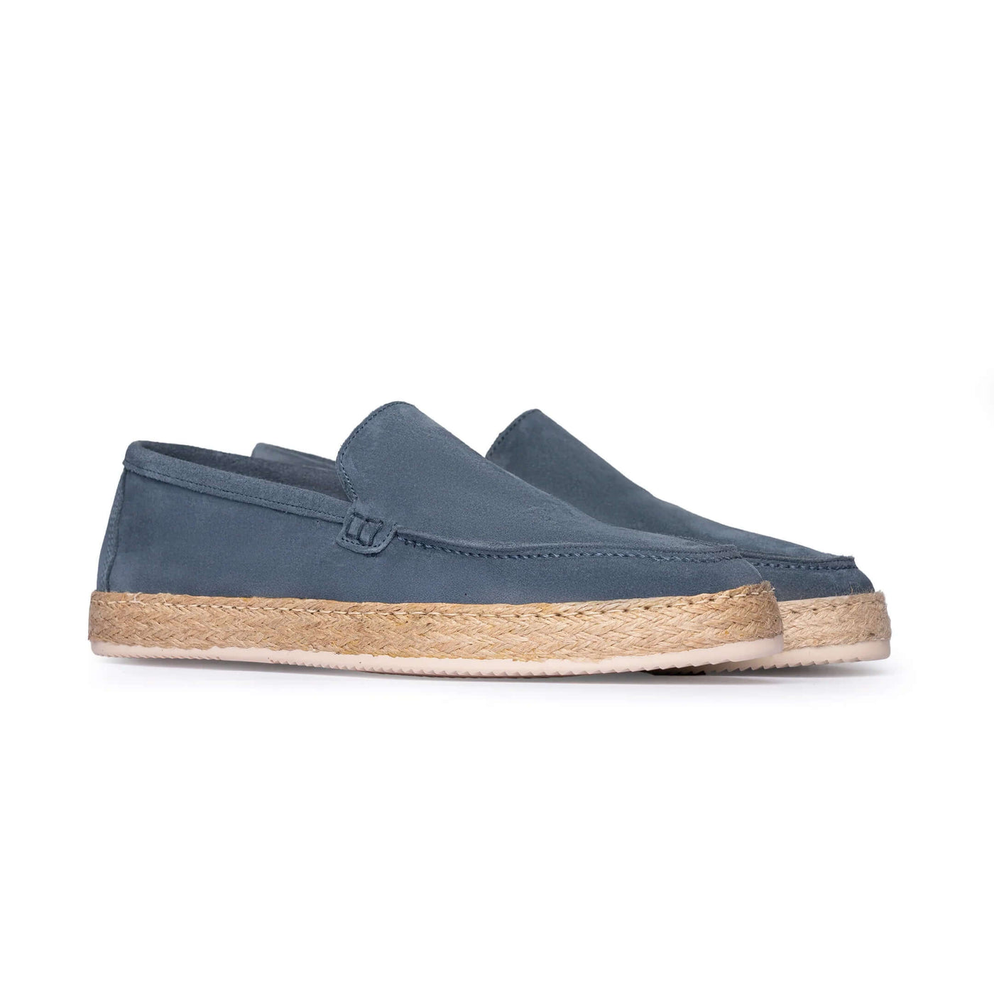 Espadrilles en Daim Bleu Azur