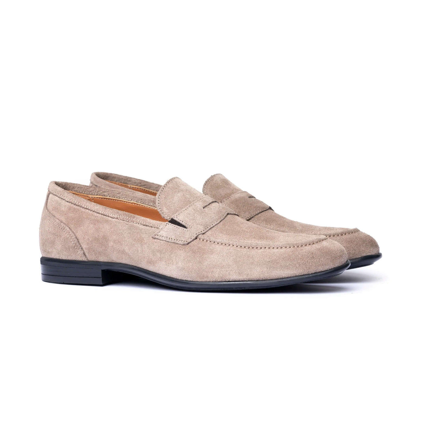 Mocassins Homme en Daim Gris Tourterelle Léopard