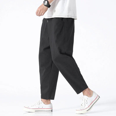Pantalon cropped aéré – Linen d'été