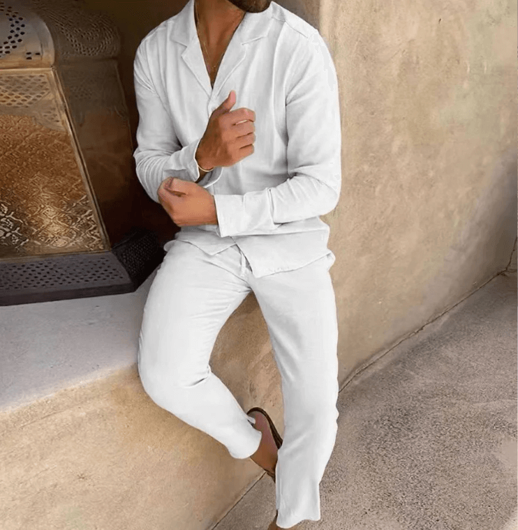 Set Lin Homme – Léger et Frais pour l'Été, Conçu pour Votre Confort