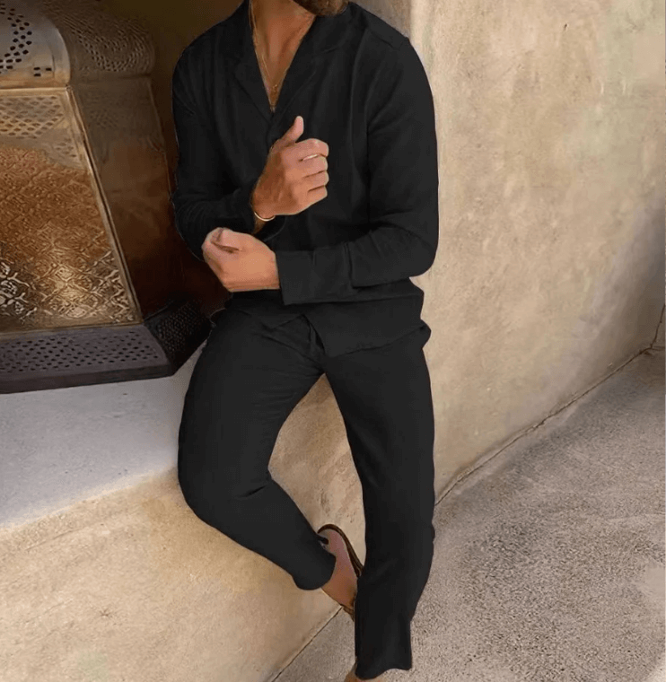 Set Lin Homme – Léger et Frais pour l'Été, Conçu pour Votre Confort
