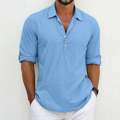 Chemise en lin pour homme – Léger & coupe décontractée