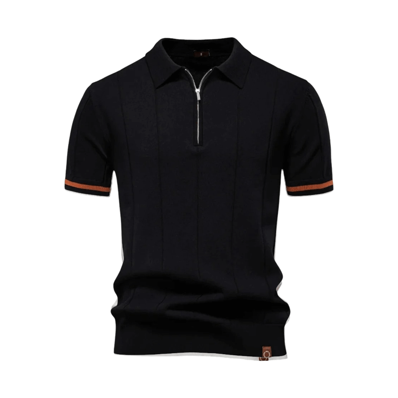 Polo Homme à Col Zippé Élégant