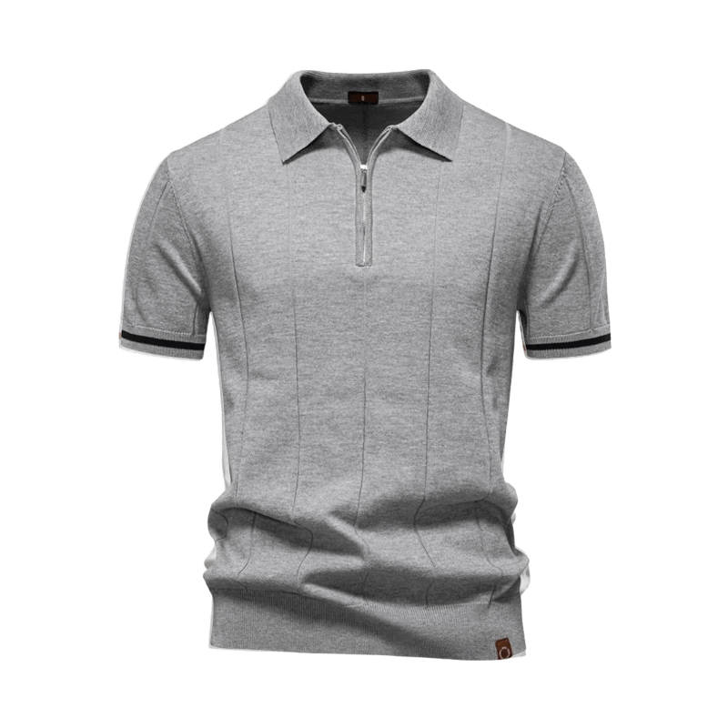 Polo Homme à Col Zippé Élégant