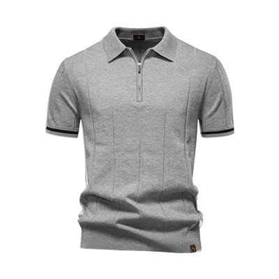 Polo Homme à Col Zippé Élégant
