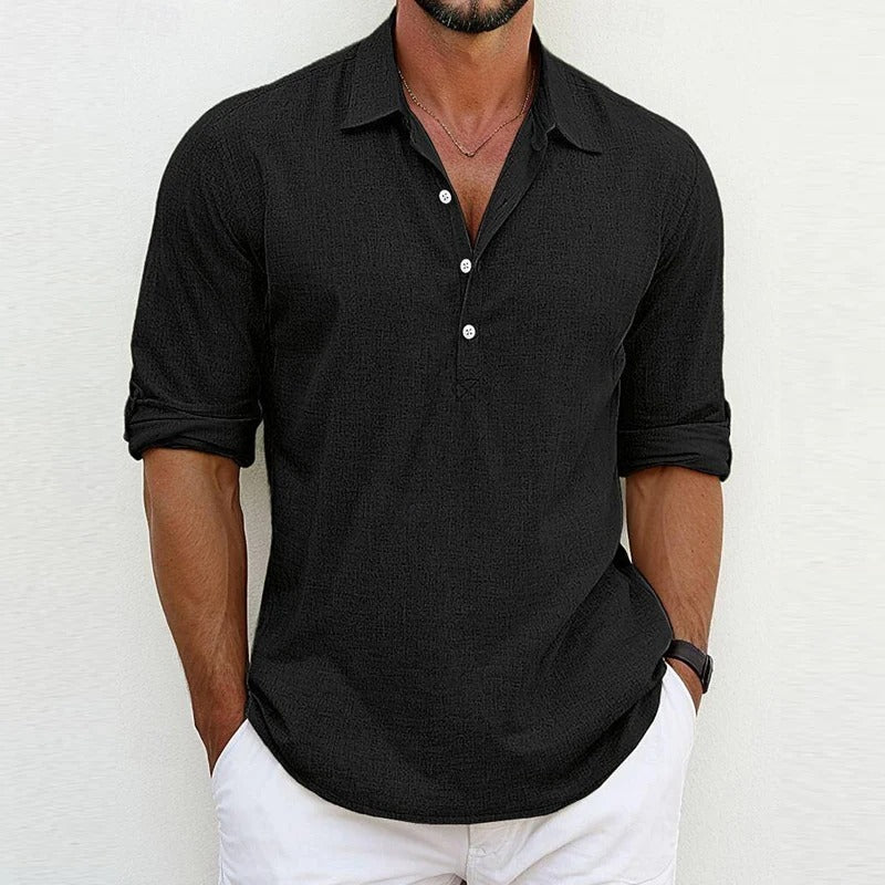 Chemise en lin pour homme – Léger & coupe décontractée