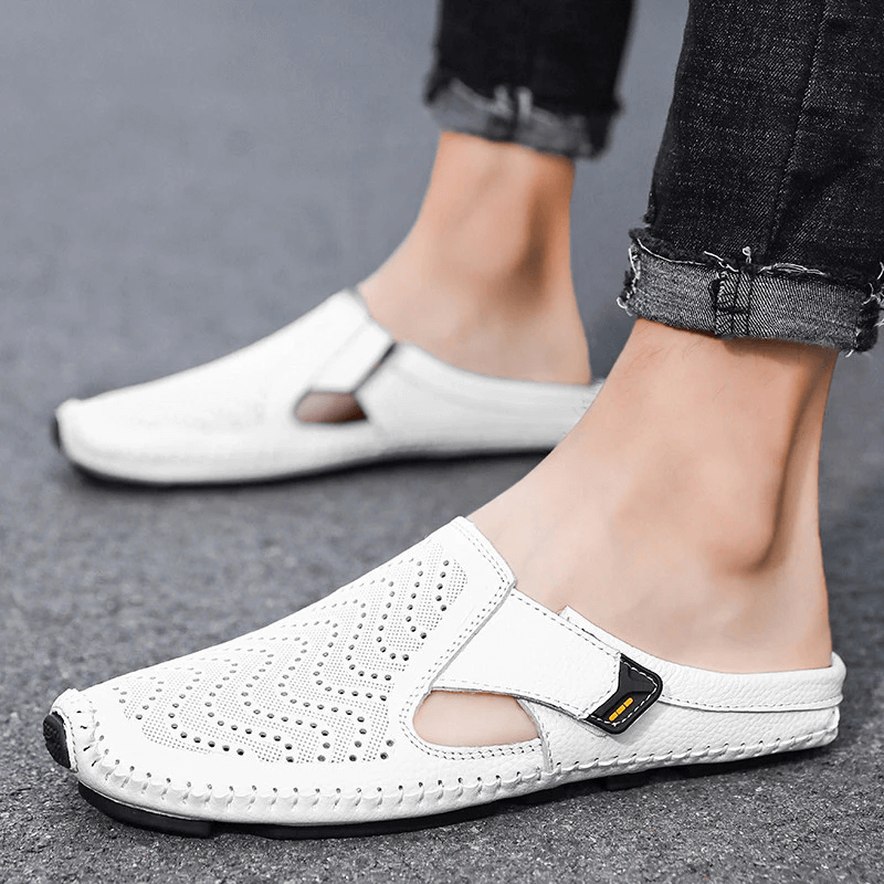 Sandales en cuir respirantes – Confort et élégance pour l'été