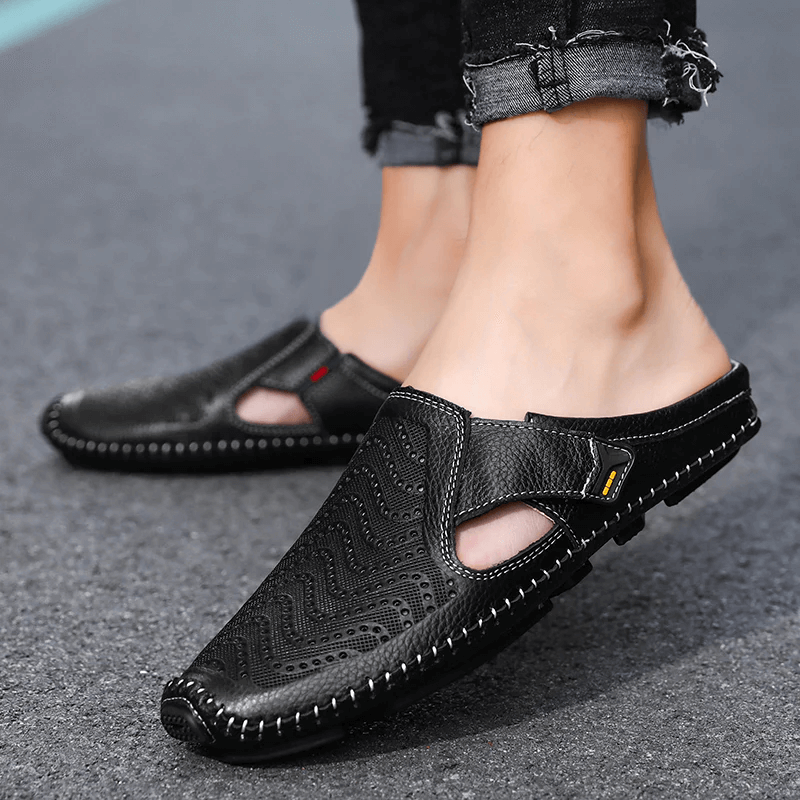Sandales en cuir respirantes – Confort et élégance pour l'été