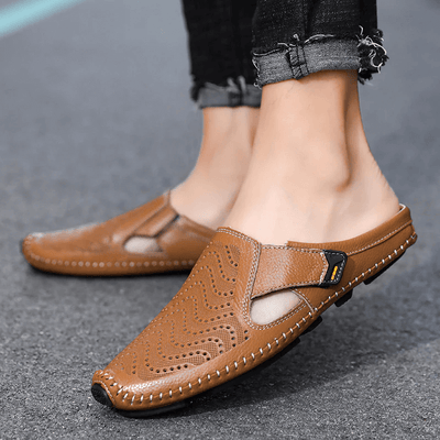 Sandales en cuir respirantes – Confort et élégance pour l'été