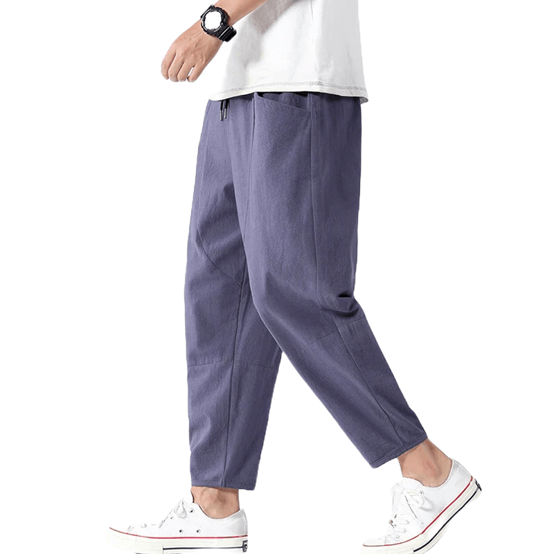 Pantalon cropped aéré – Linen d'été